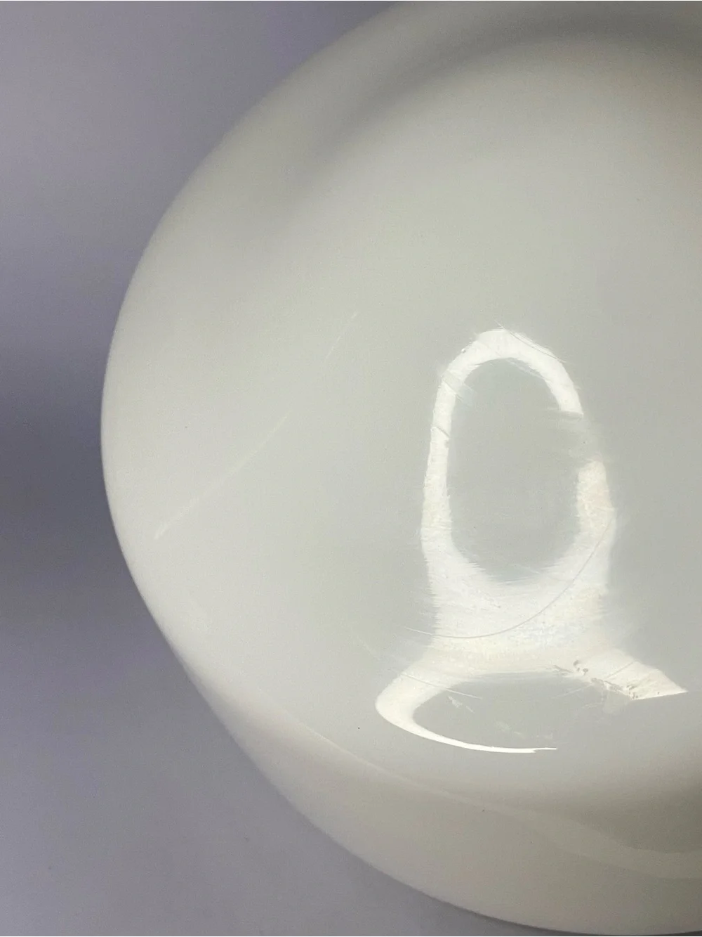 Vintage Schoolhouse White Milk Glass Light Shade Globe 8 1/2”Dia ~ 3 1/4”Fitter